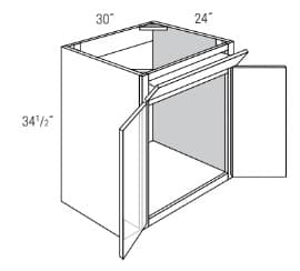 Amesbury Recessed - Sink Base Cabinet W/1 Tilt Out