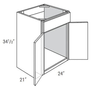 JAR Transitional - Vanity Sink Base W/1 False Drawer & Butt Doors