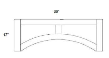 JAR Raised - Raised Panel Door Valance