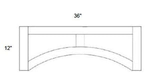 JAR Transitional - Shaker Raised Panel Door Valance