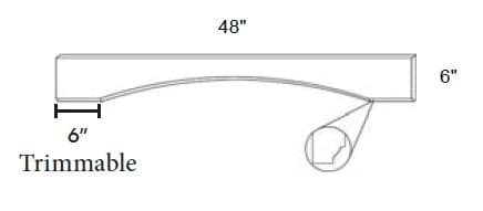 Signature - Flat Arched Valance B