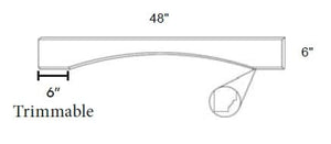 Gramercy - Flat Arched Valance B