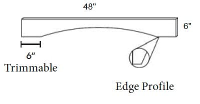 Petit - Flat Arched Valance S