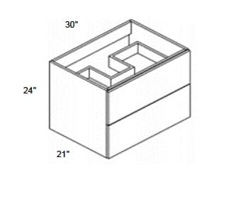 Alvic - Hanging Vanity Sink Base with 2 Drawers