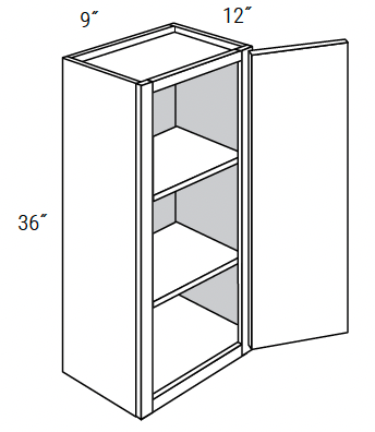Amesbury Recessed - Wall Single Door 36" Tall