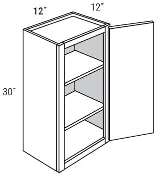 Amesbury Recessed - Wall Single Door 30" Tall
