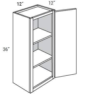 Amesbury Recessed - Wall Single Door 36" Tall