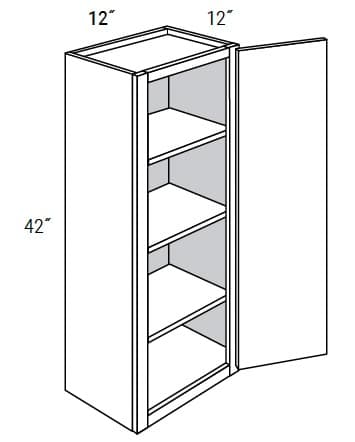 Amesbury Recessed - Wall Single Door 42" Tall