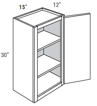 Amesbury Recessed - Wall Single Door 30" Tall