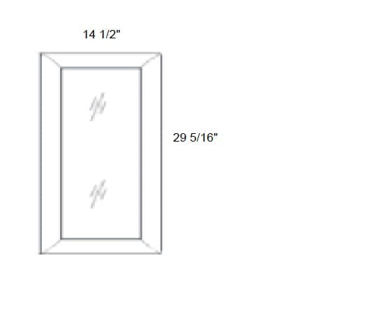 Petit - No Mullion Style Clear Glass Single Door