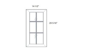 Gramercy - Mullion Style Clear Glass Single Door