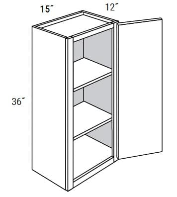 Amesbury Recessed - Wall Single Door 36" Tall