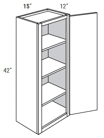 Amesbury Recessed - Wall Single Door 42" Tall