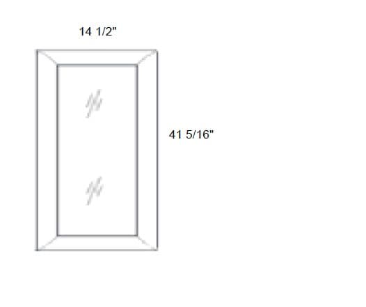 Petit - No Mullion Style Clear Glass Single Door