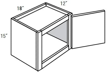 Yarmouth Slab - Wall Single Door 15" Tall