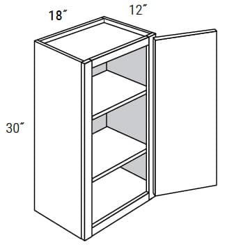 Amesbury Recessed - Wall Single Door 30" Tall