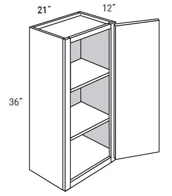 Amesbury Recessed - Wall Single Door 36" Tall