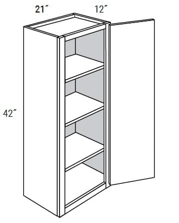 Amesbury Recessed - Wall Single Door 42" Tall