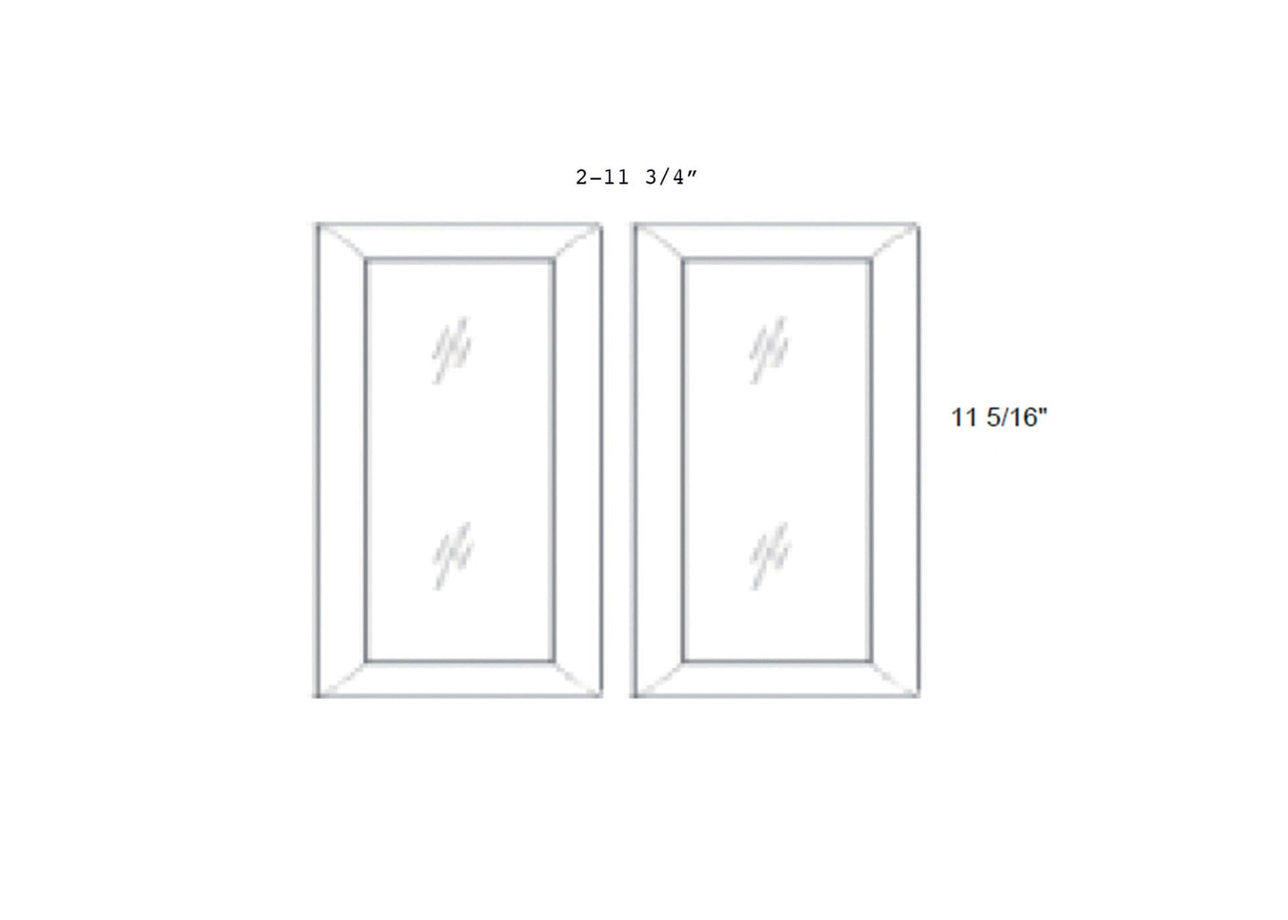 Petit - No Mullion Style Clear Glass Butt Doors