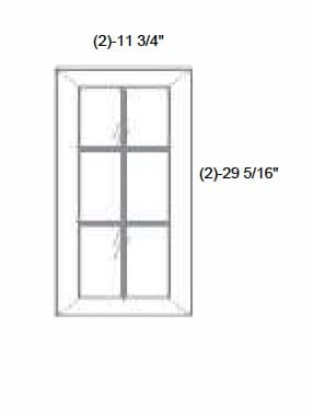 MX Recessed - Mullion Style Clear Glass Butt Doors