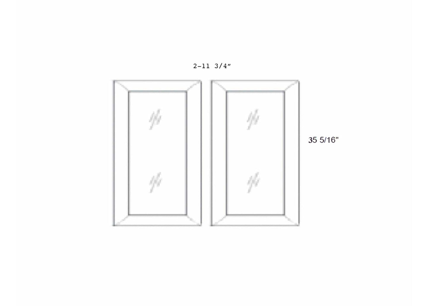 Petit - No Mullion Style Clear Glass Butt Doors