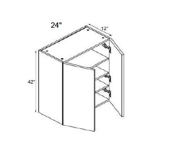 Trends - Wall Double Doors W/Butt Doors 42" Tall