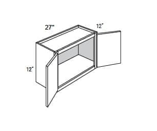 Yarmouth Slab - Wall Double Doors W/ 2 Butt Doors 12" Tall