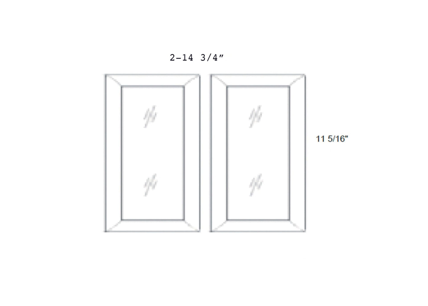 Petit - No Mullion Style Clear Glass Butt Doors