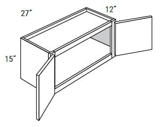 Yarmouth Slab - Wall Double Doors W/ 2 Butt Doors 15" Tall