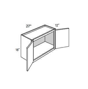 Yarmouth Slab - Wall Double Doors W/ 2 Butt Doors 18" Tall