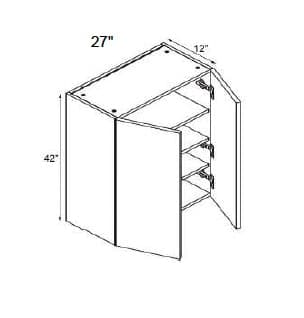 Trends - Wall Double Doors W/Butt Doors 42" Tall