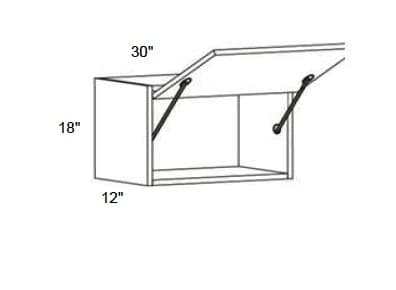 Trends - Wall Single Door Lift Up Cabinet 18" Tall