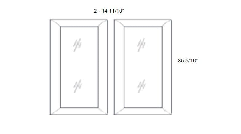 Petit - No Mullion Style Clear Glass Butt Doors