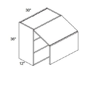 Trends - Wall Double Door Lift Up Cabinet 36" Tall