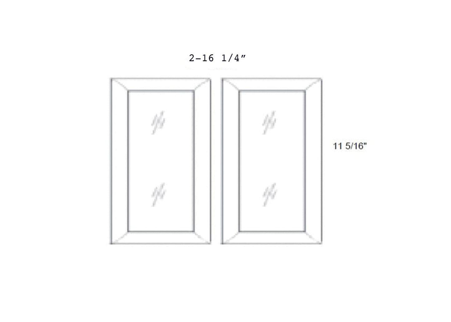 Petit - No Mullion Style Clear Glass Butt Doors