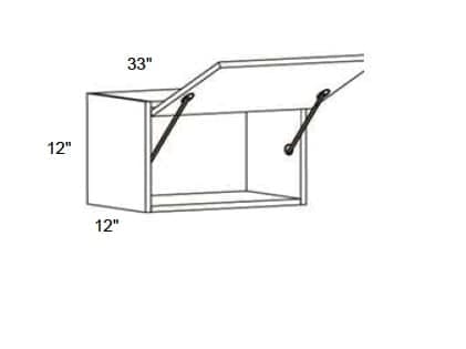 Trends - Wall Single Door Lift Up Cabinet 12" Tall
