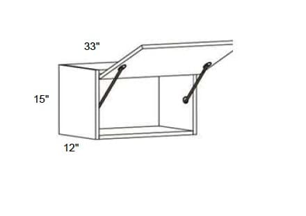 Trends - Wall Single Door Lift Up Cabinet 15" Tall