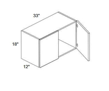 Trends - Wall Double Doors W/ 2 Butt Doors 18" Tall