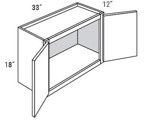 Amesbury Recessed - Wall Double Doors W/ 2 Butt Doors 18