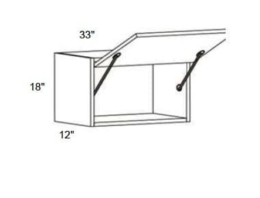 Trends - Wall Single Door Lift Up Cabinet 18" Tall