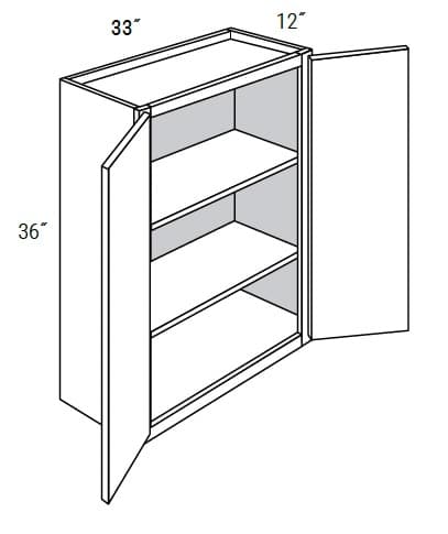 Yarmouth Slab - Wall Double Doors W/Butt Doors 36" Tall