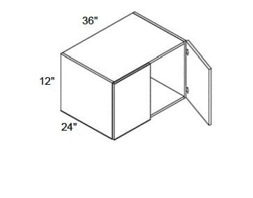 Alvic - Wall Cabinets 2 Doors 24" Deep & Butt Doors