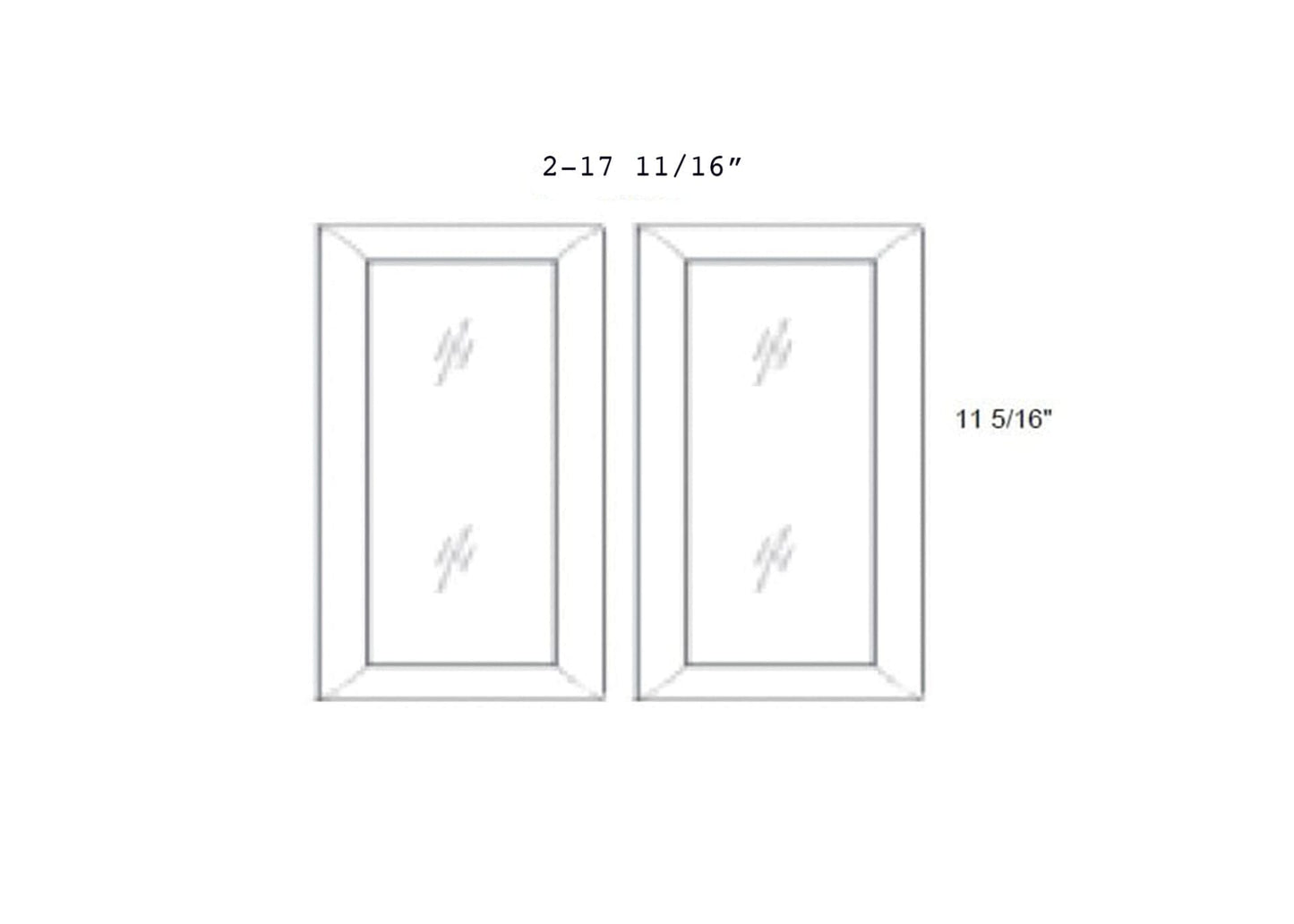 Petit - No Mullion Style Clear Glass Butt Doors