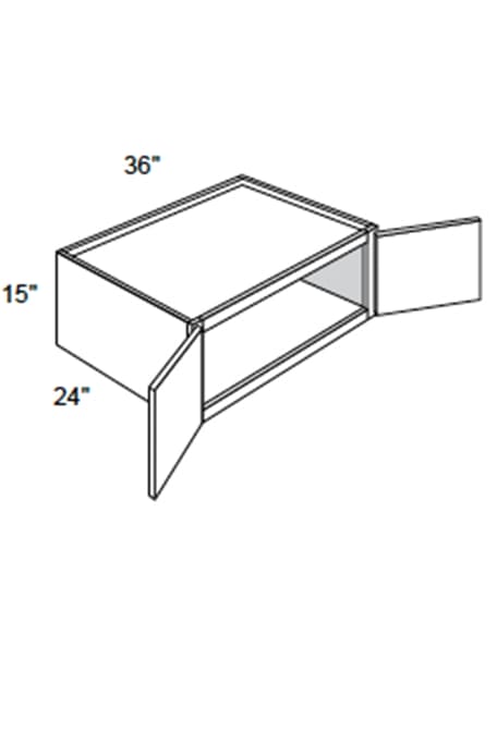 JAR Raised - Wall Cabinets 2 Doors 24" Deep & Butt Doors