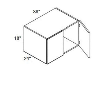 Alvic - Wall Cabinets 2 Doors 24" Deep & Butt Doors