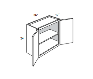 Yarmouth Slab - Wall Double Doors W/ 2 Butt Doors 24