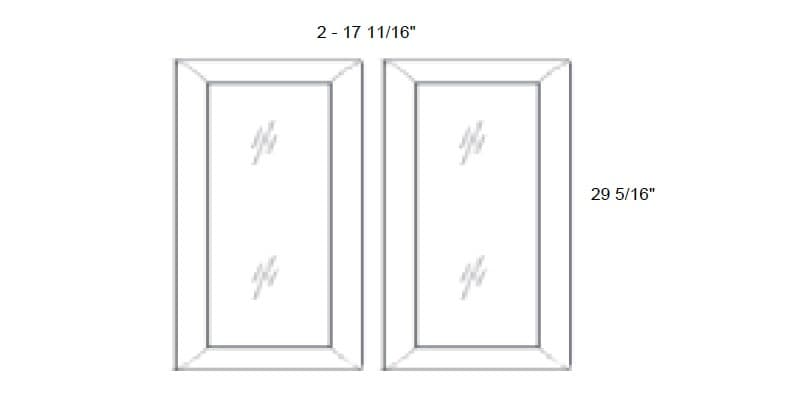 Petit - No Mullion Style Clear Glass Butt Doors