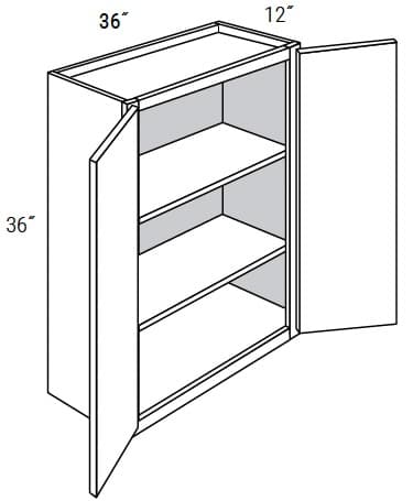 Yarmouth Slab - Wall Double Doors W/Butt Doors 36" Tall