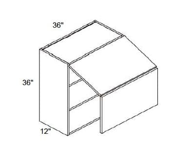 Alvic - Wall Double Door Lift Up Cabinet 36" Tall