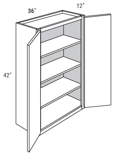 Yarmouth Slab - Wall Double Doors W/Butt Doors 42" Tall